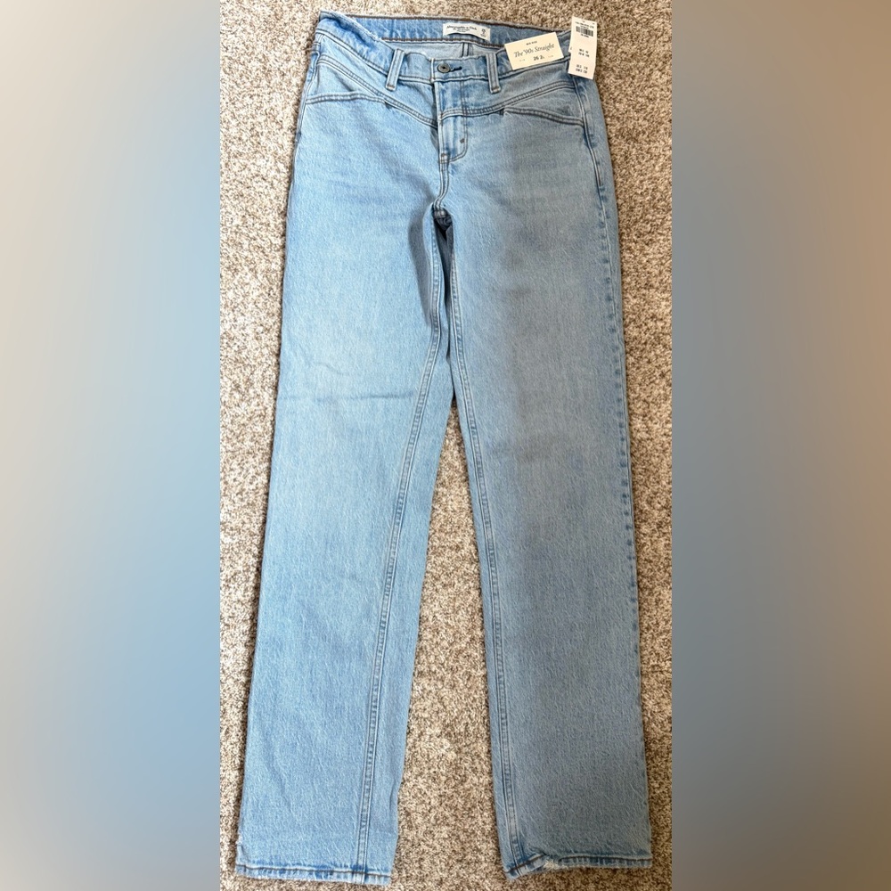 Abercrombie & Fitch Light Blue 90s straight Women Jeans